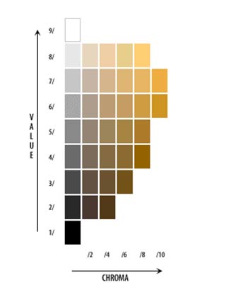 photo of a page of Munsell's book