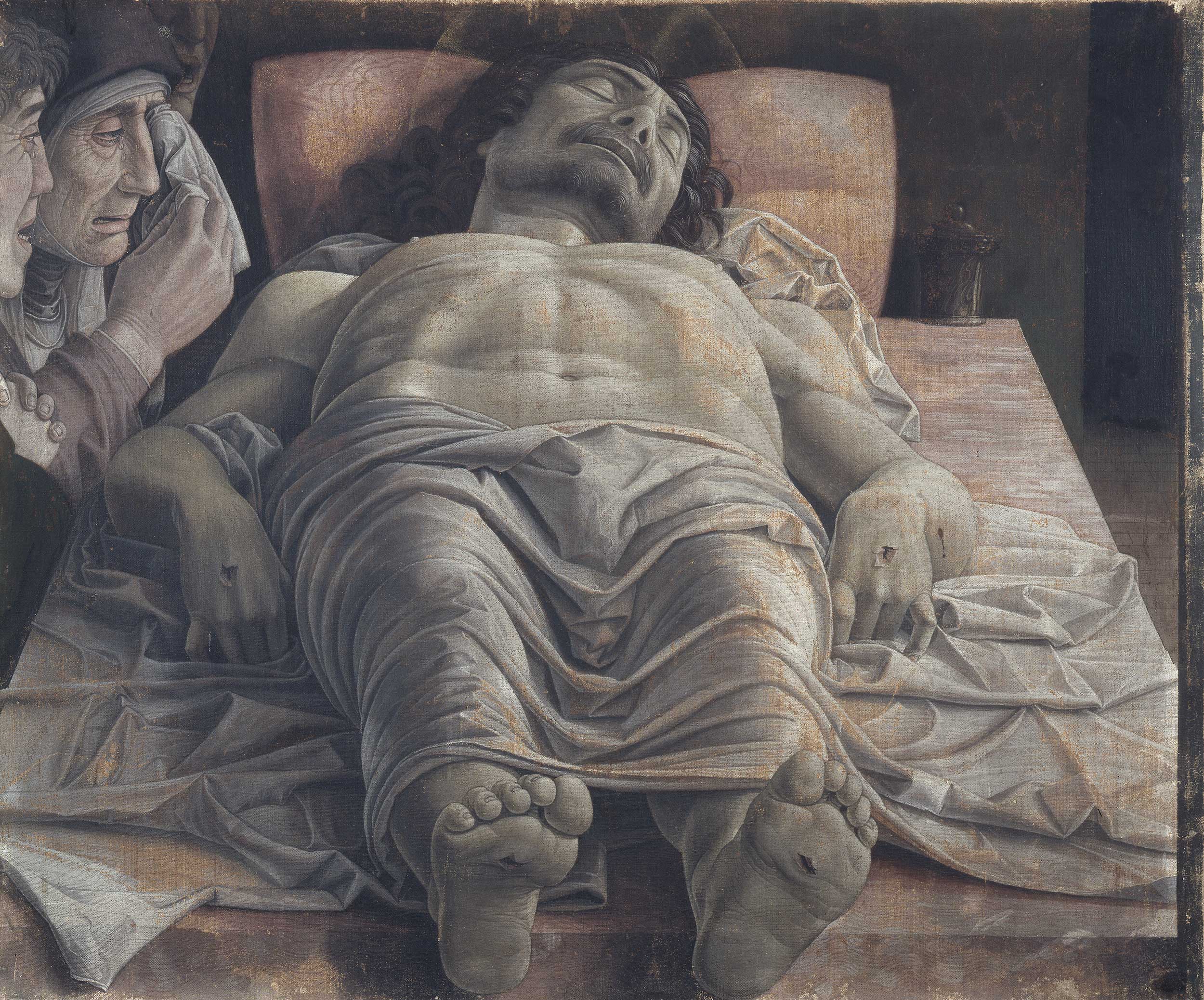 image of The Lamentation over the Dead Christ by Andrea Mantegna
