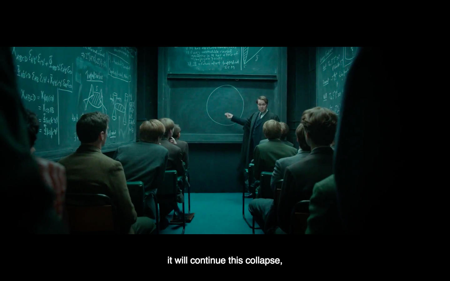 still-images of a scene from the movie The Theory of Everything