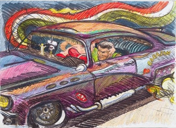 image of drawing by Luis Jimenez