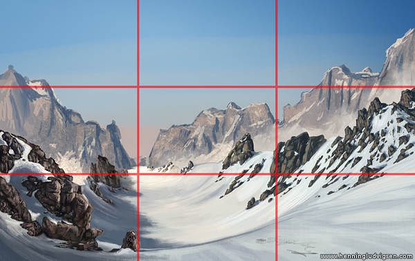 photo with 1/3 lines overlaid on top