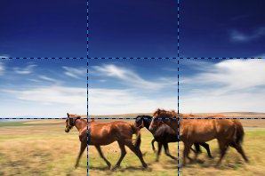 photo with 1/3 lines overlaid on top