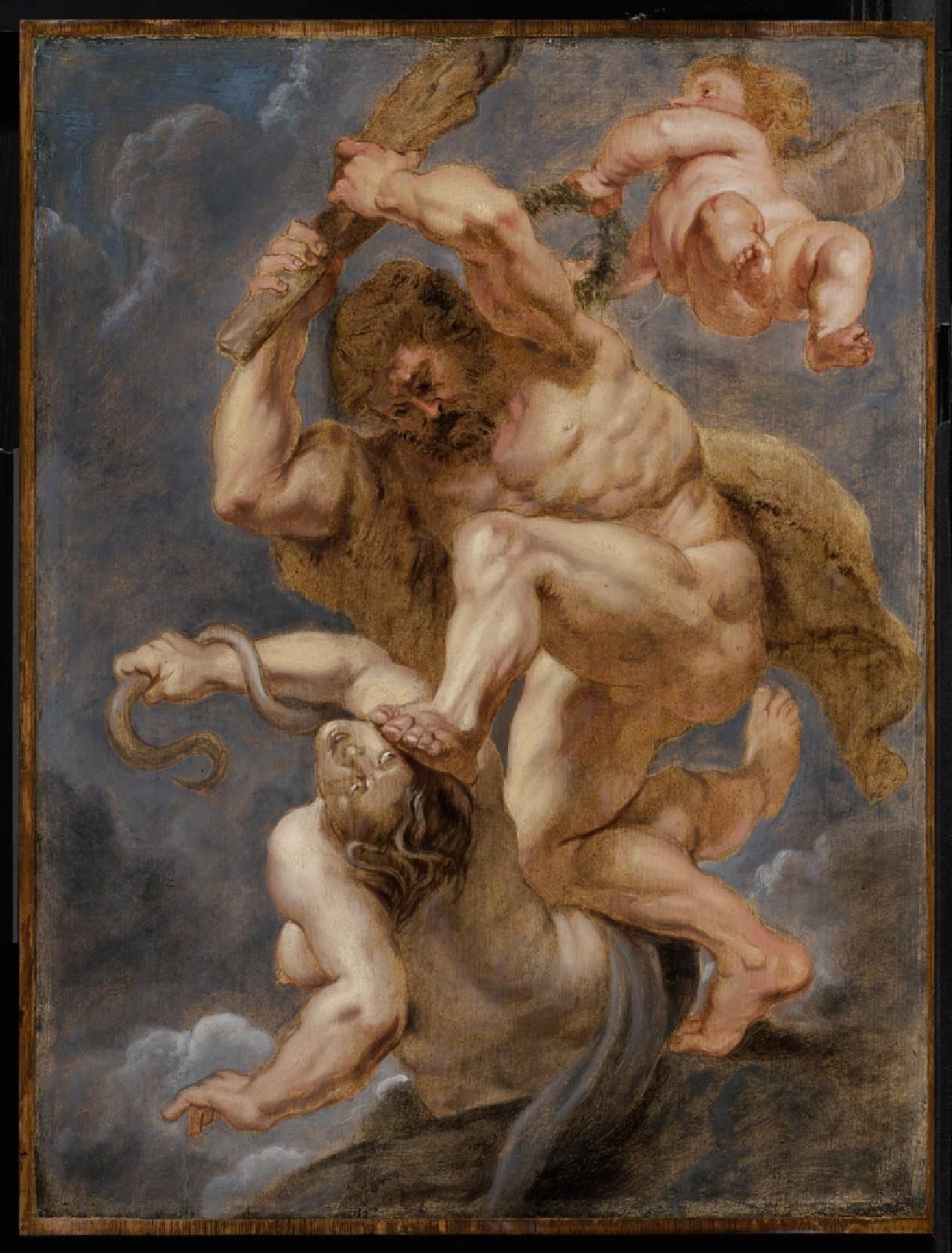 image of Peter Paul Rubens painting titled Hercules as Heroic Virtue Overcoming Discord