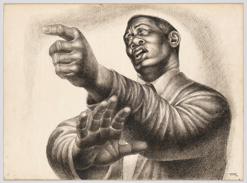 drawing by Charles White