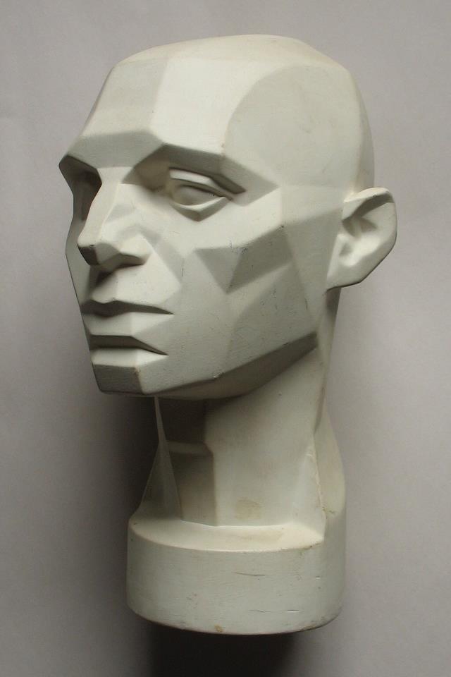 photo of a model of a human head