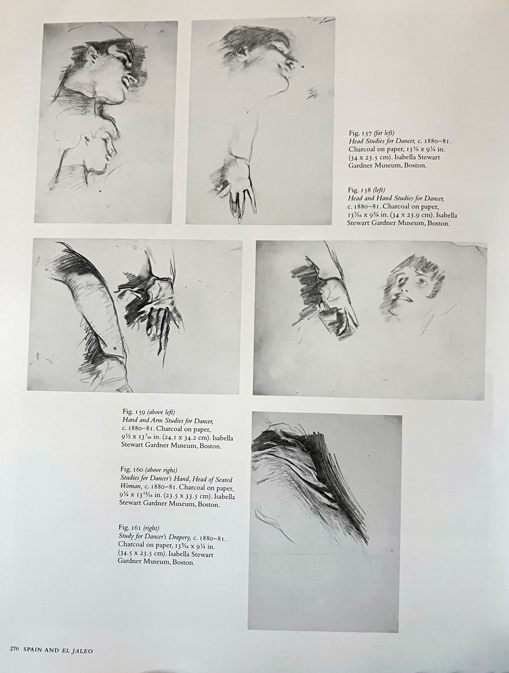 image of a preparatory drawing for the painting El Jaleo