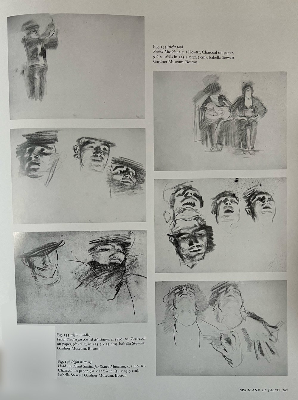 image of a preparatory drawing for the painting El Jaleo